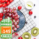 美濃燒 日本進(jìn)口陶瓷盤(pán)子創(chuàng  )意餐具日式菜盤(pán)碟子家用餃子壽司深盤(pán)水果盤(pán) 五件套 五個(gè)不同花色 8英寸