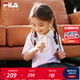 FILA【液氨整理】斐樂兒童童裝上衣2025年夏季新款女童短袖POLO衫 靚麗紫-PU 140