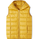 雪孩子正品兒童白鴨絨羽絨馬甲輕薄款童裝男童秋冬女童加厚背心 黃色 120