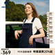 Navigare意大利小帆船減齡牛仔背帶裙女士夏季氣質(zhì)吊帶裙時(shí)尚女裝連衣裙 海軍藍(lán) L 碼