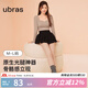 ubras光腿神器雙層襪女打底褲女粉底液 1800D(踩腳款)-白皙膚色 L