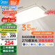 美的（Midea）客廳大燈led吸頂燈臥室燈簡約現(xiàn)代餐廳燈具140瓦三色明軒A1包安裝