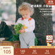 white wheat兒童2024春季新款寶寶純棉背帶褲男童女童外出洋氣時(shí)髦褲子 灰色 80