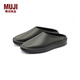 無(wú)印良品（MUJI）男女通用 合腳懶式?jīng)鲂惺?女士）鞋子 25年夏季 EKB31A5S 深灰色 38 碼/240mm