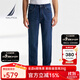 諾帝卡（NAUTICA）【商場(chǎng)同款】秋冬新款舒適保暖內里加絨牛仔褲男PO4400 海軍藍4ES 34