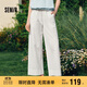 森馬（Semir）休閑褲女寬松闊腿褲顯腿長(cháng)時(shí)尚百搭2025夏季花邊褲子107425127060