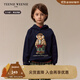 Teenie Weenie Kids小熊童裝秋冬款男女童休閑風(fēng)百搭加絨連帽衛衣 藏青色 130 cm