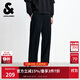 杰克·瓊斯（JACK&JONES） 男裝秋季經典百搭休閑純棉舒適松緊抽繩運動直筒衛(wèi)褲22531D030