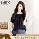 絲柏舍圓領(lǐng)襯衫2025夏裝新款女裝簡(jiǎn)約寬松款休閑套頭氣質(zhì)襯衣