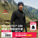 伯希和（Pelliot）抓絨衣男Polartec200秋冬保暖搖粒絨沖鋒外套女夾克114310191黑L