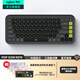 羅技（Logitech）POP ICON KEYS無(wú)線藍(lán)牙鍵盤 AI輕音薄膜電腦辦公鍵盤鼠標(biāo)套裝 mac ipad鍵鼠套裝泡泡鍵盤自定義鍵 POP ICON KEYS 黑色