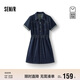 森馬（Semir）森柔牛仔|商場(chǎng)同款牛仔連衣裙女工裝風(fēng)2025夏季短裙103325114009