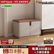 柏夢(mèng)可實(shí)木換鞋凳高端輕奢家用門(mén)口可坐鞋柜入戶(hù)坐凳一體玄關(guān)儲物穿鞋凳 UC-60卡其色【60*35*42cm】