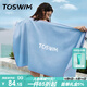 TOSWIM拓勝速干浴巾游泳毛巾運動(dòng)健身吸水巾旅行毛巾快干沙灘巾 海星藍