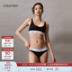 Calvin Klein內衣【摩登引力帶】女士ck可卸墊無(wú)鋼圈輕運動(dòng)背心式文胸QF7586AD UB1-太空黑 S