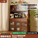 一木全實(shí)木餐邊柜 北美黑胡桃木餐邊柜 現代簡(jiǎn)約茶水柜儲物柜家用酒柜 組合柜，FAS級黑胡桃木