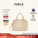 芙拉（FURLA）[11.11搶先購]MINERVA牛皮小號女士單肩手提斜挎包上班通勤托特包 裸色