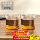 憶壺茶茶杯玻璃品杯家用品茗杯防燙玻璃杯子功夫主人杯喝茶水杯 150ML錘紋杯2只裝