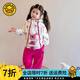 G.DUCKKIDS小黃鴨童裝女童秋裝套裝2025新款兒童春秋衣服寶寶外套衛褲兩件套 玫紅色 120 建議身高105-115cm 4-5周歲