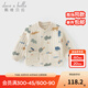 戴維貝拉（DAVE＆BELLA）秋冬新款童裝兒童棉服內膽洋氣女寶寶衣服小童上衣男童棉衣 卡其色【現貨】 90 cm（建議身高80-90cm）