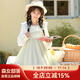 森女部落原創(chuàng)甜美風(fēng)蕾絲花2025新款春季女裝 連衣裙（單件） L