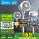美的（Midea）【暴風(fēng)循環(huán)】空氣循環(huán)扇大風(fēng)量搖頭電風(fēng)扇家用臺式落地扇輕音臥室節能小風(fēng)扇柔風(fēng)輕羽扇 FGA24TQ