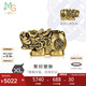 周生生七夕男士 聚財(cái)貔貅XL轉(zhuǎn)運(yùn)珠黃金Charme酷黑系列串珠 95508C定價(jià)