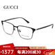 古馳（GUCCI）眼鏡架男士GG0756OA商務(wù)方形大框光學(xué)近視GG1124OA古馳眼鏡框女士 GG0756OA-001
