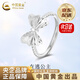 中國黃金純銀在逃公主蝴蝶結戒指女時(shí)尚氣質(zhì)老情人節生日禮物送女朋友老婆 在逃公主蝴蝶結戒指-s925【品牌禮盒】