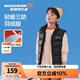 Skechers斯凱奇兒童羽絨背心秋冬季男女童外套羽絨馬甲L424K080/L425K029 碳黑/0018 160 cm