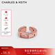 CHARLES&KEITH棱鏡半寶石耳骨夾生日禮物CK5-42120323 Rose Gold玫瑰金色 R