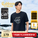 卡賓（CABBEEN）【燙鉆印花】涼感高級短袖T恤男裝2025夏季新款圓領(lǐng)上衣男 煤黑色01（舒適版型） L /175/50