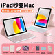 CANHOOGD適用ipad鍵盤(pán)蘋(píng)果11/10/9/8/air7/6/5/pro11帶筆槽可旋轉橫豎屏A16平板保護殼藍牙鍵盤(pán)鼠標套裝 iPad11/10代通用-背光款-可旋轉粉色