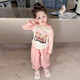 mlgt kids童裝女童2025新款工裝套裝春秋季女孩洋氣衣服兒童炸街寶寶粉色120