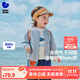 迷你巴拉巴拉【純棉】男女寶寶透氣防曬衣夏季新款棒球服空調(diào)衫 灰藍A81301 90