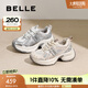 百麗（Belle）張凌赫孟子義同款藍鯨老爹鞋女25秋新商場款休閑鞋D2K1DCM5預(yù)售 【張小婉/張凌赫推薦】米色-網(wǎng)面 36 (230mm)