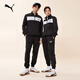 彪馬（PUMA）黑色跑步運動(dòng)套裝男女款春季立領(lǐng)休閑外套長(cháng)褲678477 黑色-01 XL