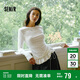 森馬（Semir）長(zhǎng)袖T恤女純色木耳邊氣質(zhì)緊身冬2025荷葉邊上衣簡(jiǎn)約109725101008