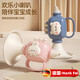 翰鷗斐德國喇叭兒童0-3歲玩具嬰兒吹吹樂(lè )吹響樂(lè )器嗽叭口琴吹的可吹哨子 萌萌兔小喇叭-【櫻花粉】送掛脖