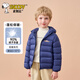 史努比（SNOOPY）童裝兒童輕薄羽絨服男女童羽絨外套親子裝秋冬 經(jīng)典藏青   120   