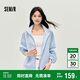 森馬（Semir）外套女秋短款蕾絲寬松蝙蝠袖棉麻立領(lǐng)2025小清新夾克10A525108002
