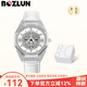 博之輪（BOZLUN）女表鑲鉆潮流石英表小眾輕奢高級感手表女款時(shí)來(lái)運轉女神節禮物 BZ010銀色【時(shí)來(lái)運轉表盤(pán)】
