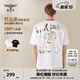 BOY LONDON【范丞丞同款】夏季短袖情侶小熊涂鴉滿(mǎn)印潮牌T恤N01019 白色 M 此款偏大，建議拍小一碼