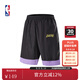NBA官方勇士/湖人球隊文化系列男女同款短褲 湖人（黑色） XL
