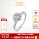 CRD克徠帝【現(xiàn)貨閃發(fā)】花幻鉆戒鉆石戒指群鑲閃耀克拉求婚鉆戒 共約50分 主石30分D-E色SI
