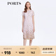 PORTS寶姿女裝夏季甜美通勤海鹽粉網(wǎng)紗刺繡連衣裙LM8D235MLP031 鹽粉色混色 M (6)