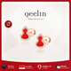 Qeelin麒麟官方Wulu系列18K玫瑰金紅瑪瑙鉆石葫蘆耳釘 均碼 均碼