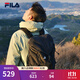 FILA 斐樂(lè )情侶款男士女士背包2025夏季新款戶(hù)外運動(dòng)大容量雙肩包書(shū)包 深黑-BK XS