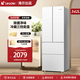統(tǒng)帥海爾冰箱出品342L冰箱法式多門四門雙開門對(duì)開門一級(jí)能效雙變頻節(jié)能省電家用百搭白色電冰箱 【342L法式】丨黑金凈化丨手機(jī)智控丨三檔變溫