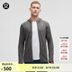 lululemon丨Surge Warm 男士拉鏈連帽衫 LM3DH1S 海鷗灰蒸汽灰混色 M